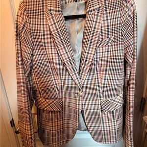 Veronica Beard Multicolor Check Blazer